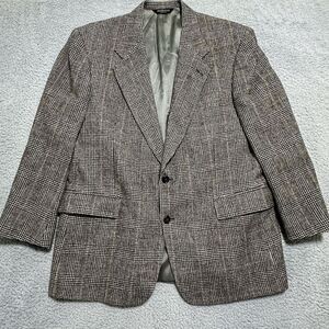 Majer Vintage Tweed 100% Camel Hair Blazer Preppy Workwear‎ 44r Made In USA